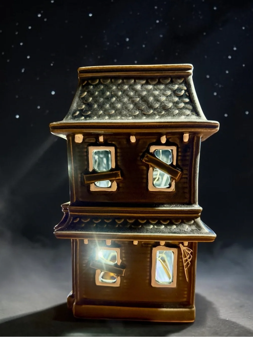Pottery Barn Ceramic Haunted House ~ Medium Version 👻